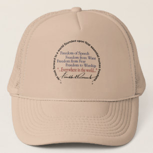 FDR Four Freedoms Tribute Trucker Hat