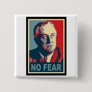 FDR No Fear 2 Inch Square Button