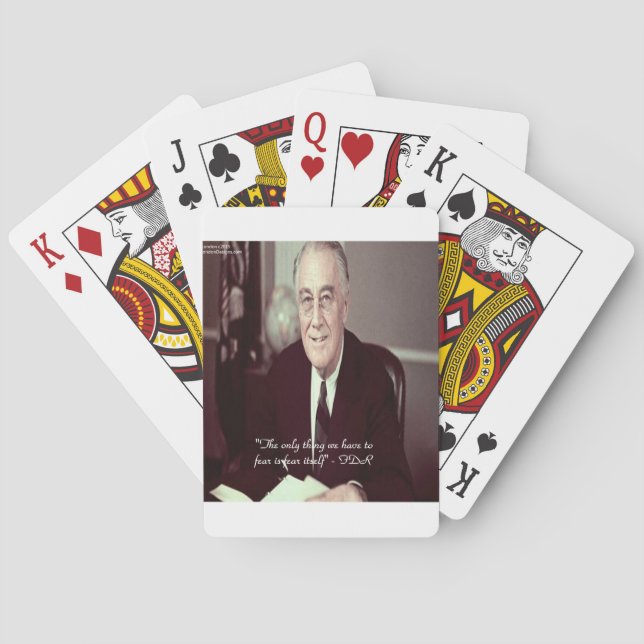 FDR & Nothing To Fear Quote Playing Cards (Back)