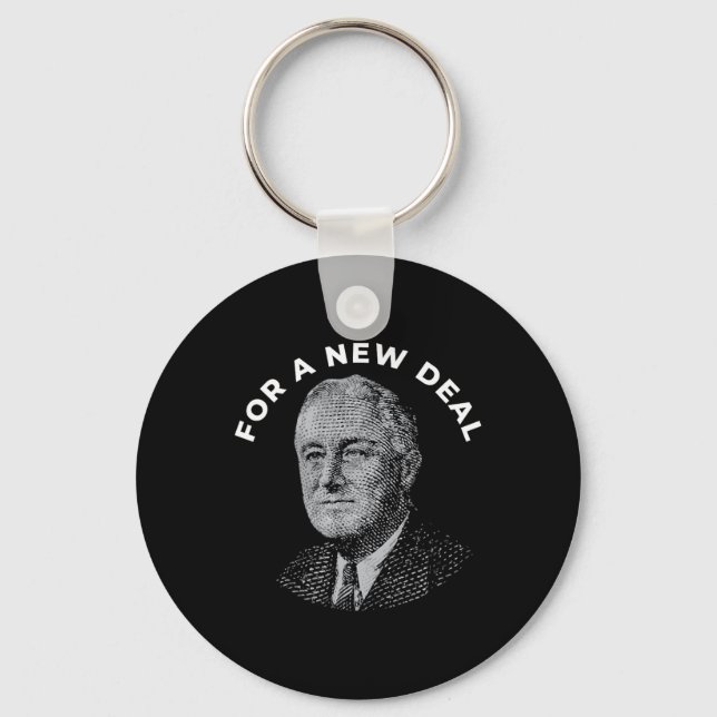Fdr President Franklin Roosevelt New  Keychain (Front)