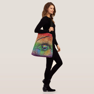FD's Fabulous Pride Collection- Flag w/Eye 530861a Crossbody Bag