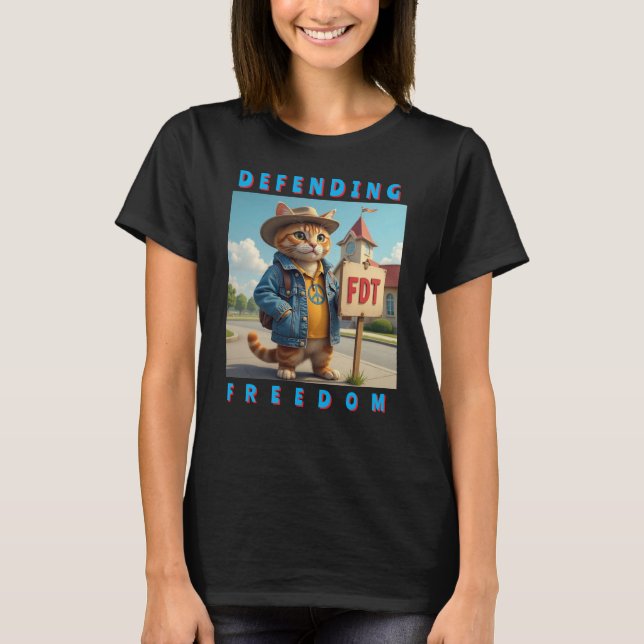 FDT Defending Freedom Political T-Shirt (Front)