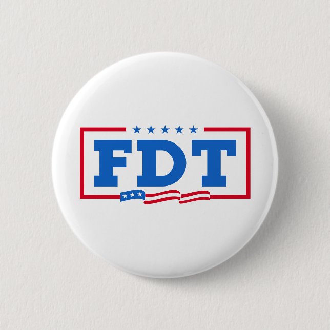 FDT Funny Anti-Trump No-Trump  2 Inch Round Button (Front)