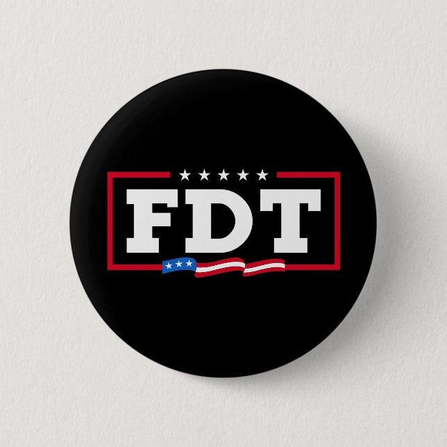 FDT Funny Anti-Trump No-Trump  2 Inch Round Button (Front)