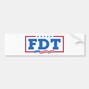 FDT Funny Anti-Trump No-Trump  Bumper Sticker