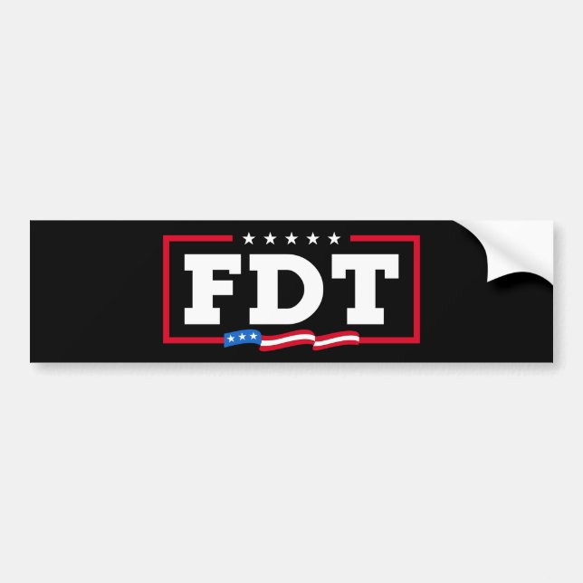 FDT Funny Anti-Trump No-Trump  Bumper Sticker (Front)
