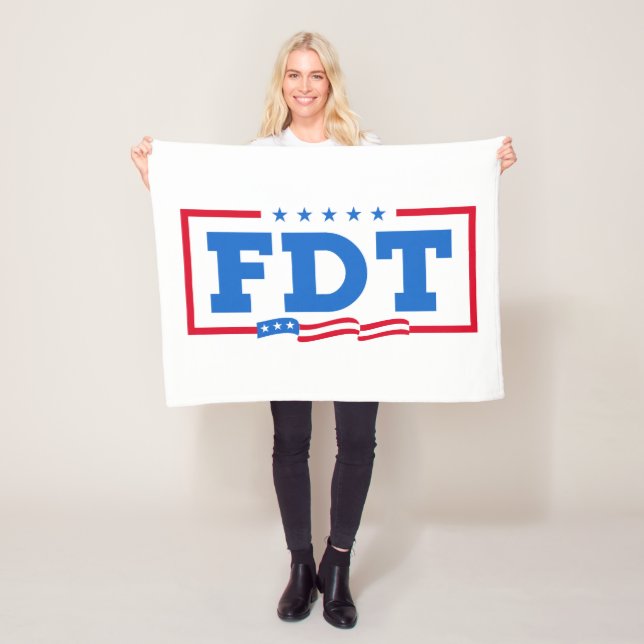FDT Funny Anti-Trump No-Trump  Fleece Blanket (In Situ)