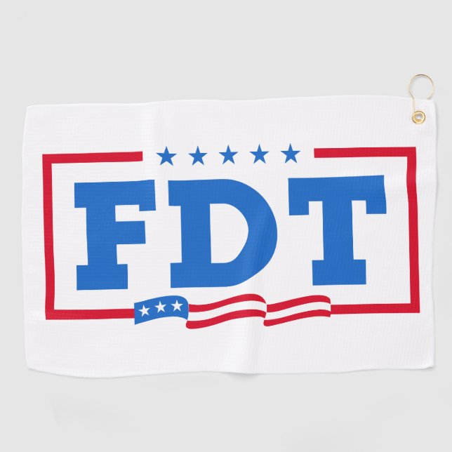 FDT Funny Anti-Trump No-Trump  Golf Towel (Horizontal)