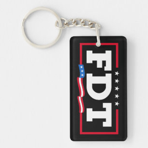 FDT Funny Anti-Trump No-Trump Keychain