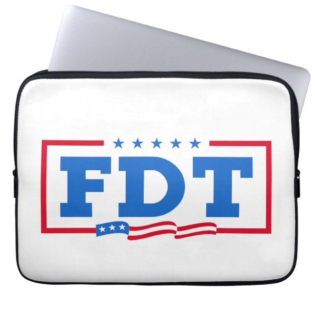 FDT Funny Anti-Trump No-Trump  Laptop Sleeve (Front)