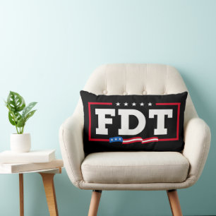 FDT Funny Anti-Trump No-Trump  Lumbar Pillow