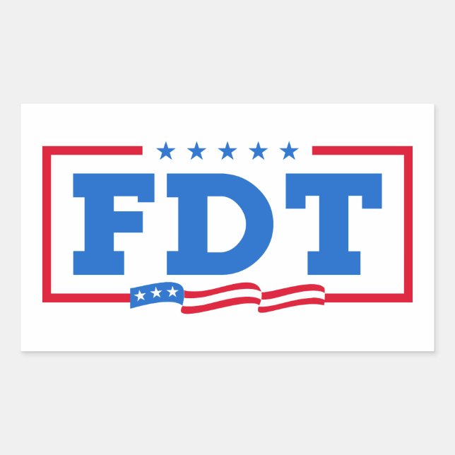 FDT Funny Anti-Trump No-Trump  Sticker (Front)