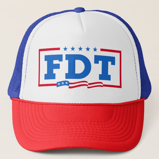FDT Funny Anti-Trump No-Trump  Trucker Hat (Front)