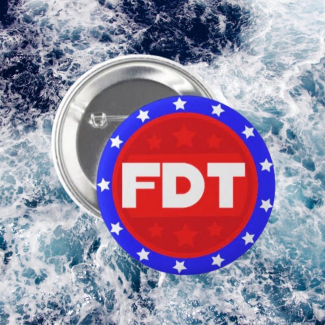 FDT | Red, White & Blue Protest Button (Creator Uploaded)