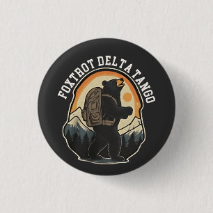 FDT Resist Bear Foxtrot Delta Tango 1 Inch Round Button