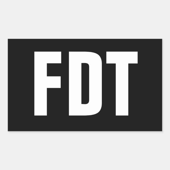 FDT STICKER (Front)