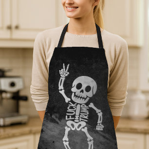 FDT Trump Funny Anti Trump Skeleton Apron