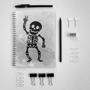 FDT Trump Funny Anti Trump Skeleton Notebook