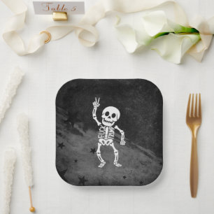 FDT Trump Funny Anti Trump Skeleton Paper Plate