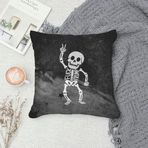 FDT Trump Funny Anti Trump Skeleton Throw Pillow
