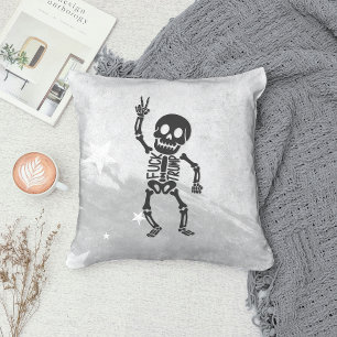 FDT Trump Funny Anti Trump Skeleton Throw Pillow