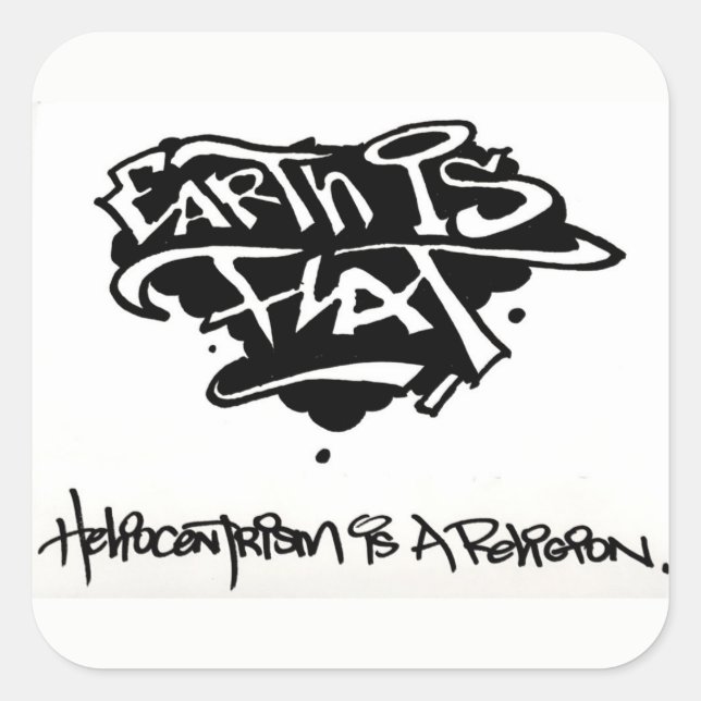 FE heliocult Square Sticker (Front)