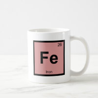 Fe - Iron Chemistry Periodic Table Symbol Element