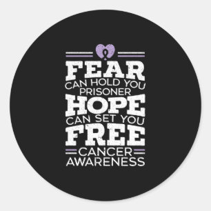 Fear Can Hold You Prisoner Hope Can Set You Free Classic Round Sticker