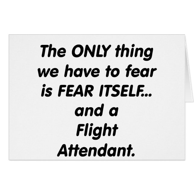 fear flight attendant (Front Horizontal)