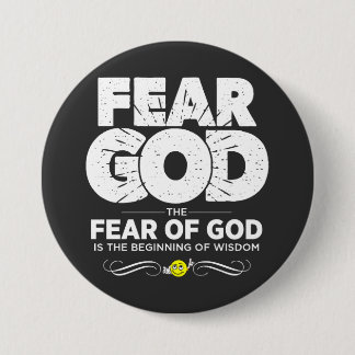 Fear God 3 Inch Round Button