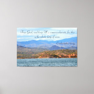 Fear God and Keep His Commandments Canvas Print