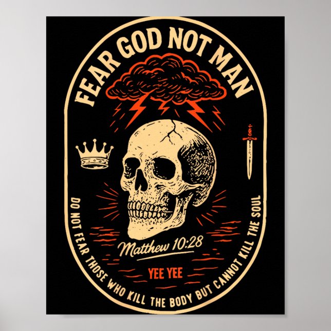 Fear God Not Mean Do Not Fear Those Kill The Body  Poster (Front)