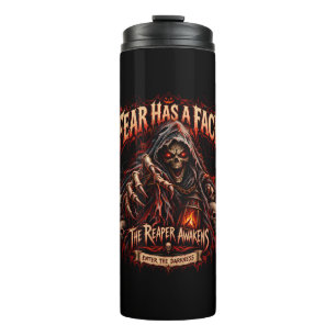Fear Has A Face Grim Reaper Horror Tumbler