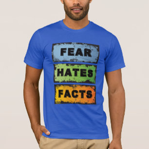 Fear Hates Facts   Funny 12 Step Recovery T-Shirt