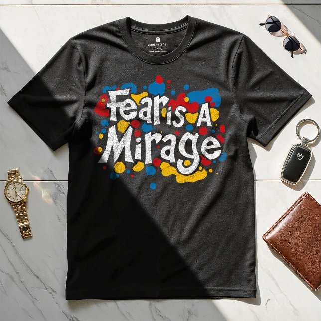 Fear is a Mirage - Motivational Design T-shirt (Creator Uploaded)