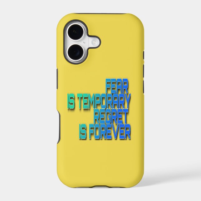 fear is temporary iPhone / iPad case (Back)