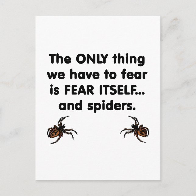 Fear Itself spiders Postcard (Front)