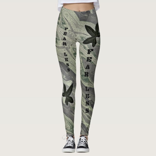 Fear Less Delicate Camouflage Ivy River Leggings (Front)