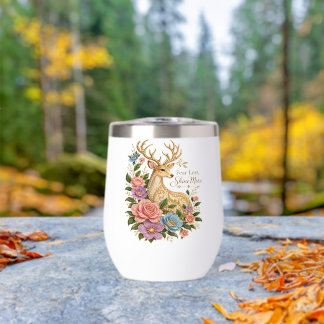 Fear Less Shine More: Ornamental Floral Deer