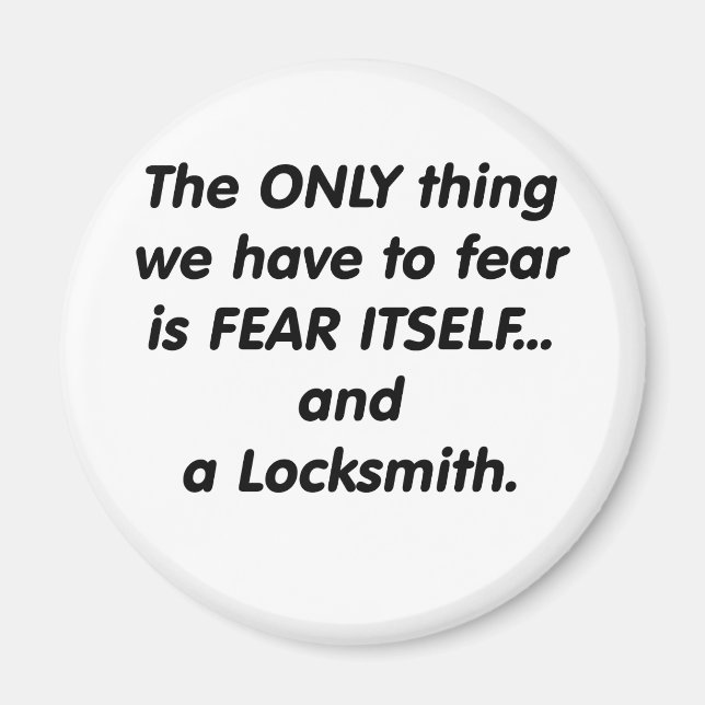 fear locksmith magnet (Front)
