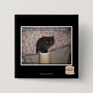 Fear me 2 inch square button