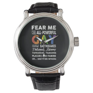 Fear Me I Am Gay lgbt flag gift lgbt Watch