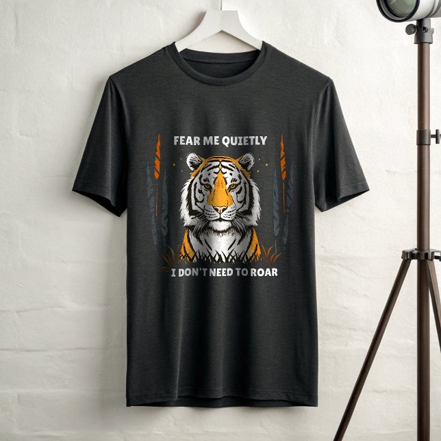 Fear Me Quietly – Silent Strength Tiger Alpha  Tri-Blend Shirt (Creator Uploaded)