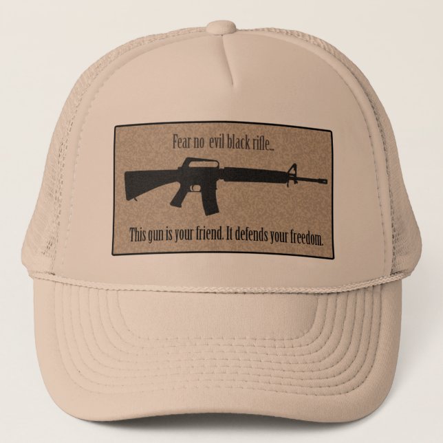 Fear No Evil Black Rifle Hat (Front)