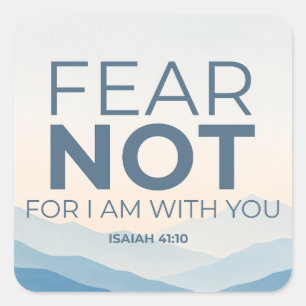 Fear Not Christian Sticker   Isaiah 41:10