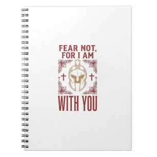 Fear Not Christian Warrior Vintage T-Shirt_1 Notebook