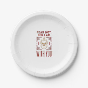 Fear Not Christian Warrior Vintage T-Shirt_1 Paper Plate