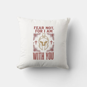 Fear Not Christian Warrior Vintage T-Shirt_1 Throw Pillow