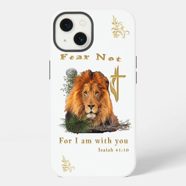 Fear Not for I am With thee iPhone Case (Back)