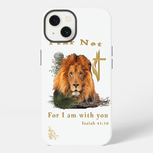 Fear Not for I am With thee iPhone Case (Back)